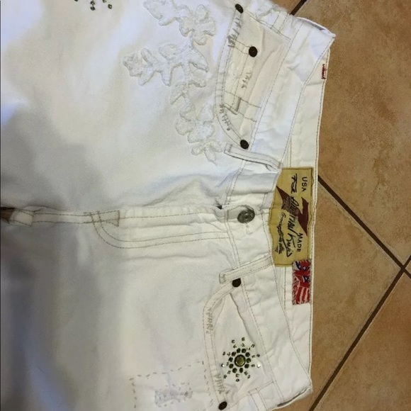 7 for all Man kind Women’s embroidered jeans 31 - Picture 3 of 8